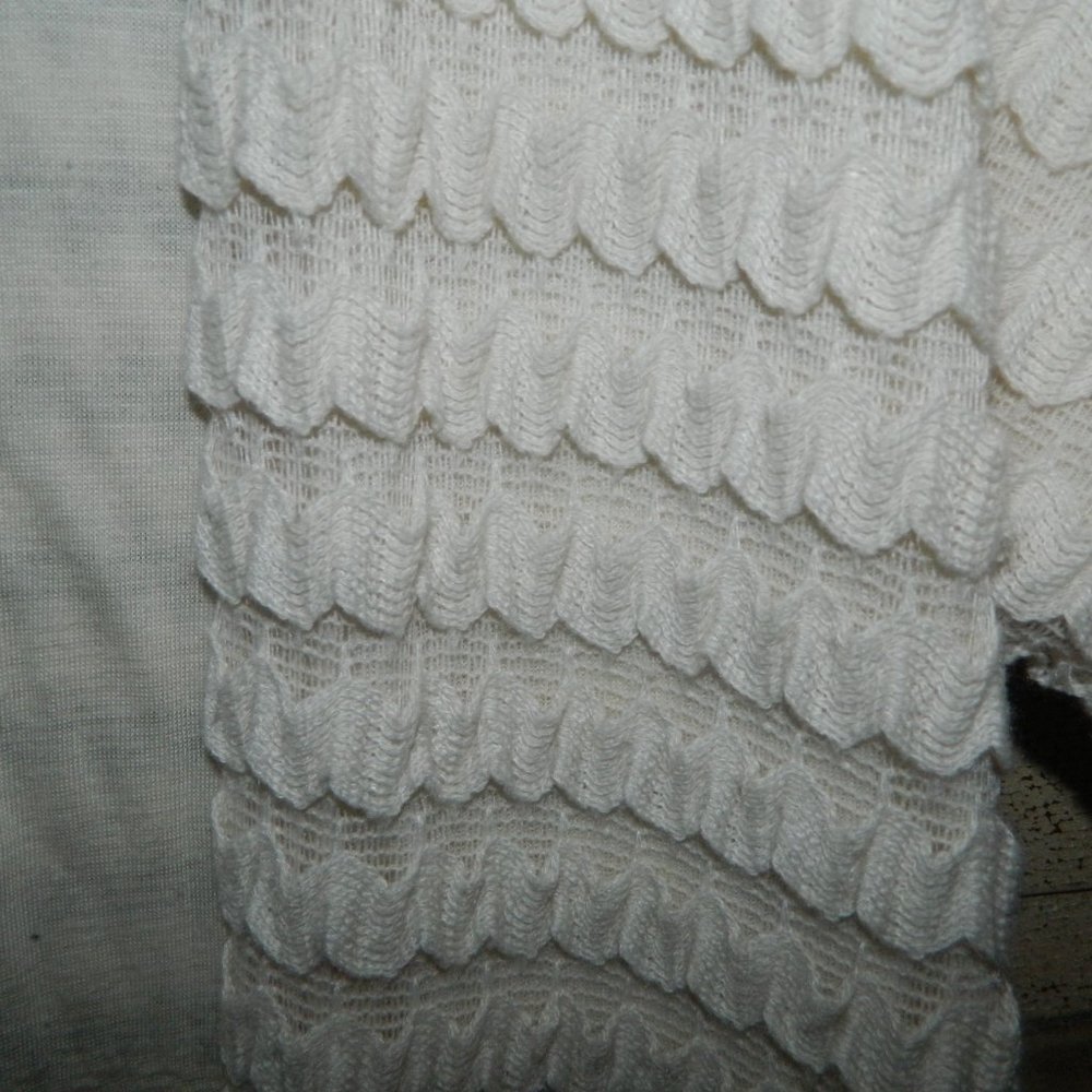 Forever 21 Lined Open Front Lace Cardigan Size L (NN-3) - Picture 3 of 4